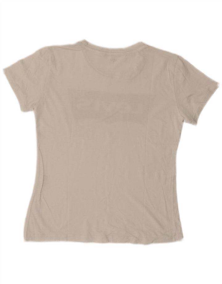 LEVI'S Womens Graphic T-Shirt Top UK 12 Medium White