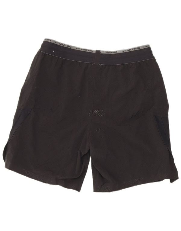 Pantaloni scurți sport pentru bărbați Nike Dri Fit Graphic Regular Sport Medium W30 Negru