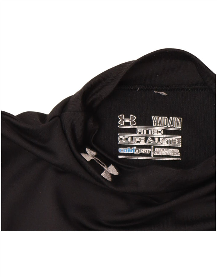 UNDER ARMOUR Fete Cold Gear Top Maneca Lunga 9-10 Ani Mediu Negru