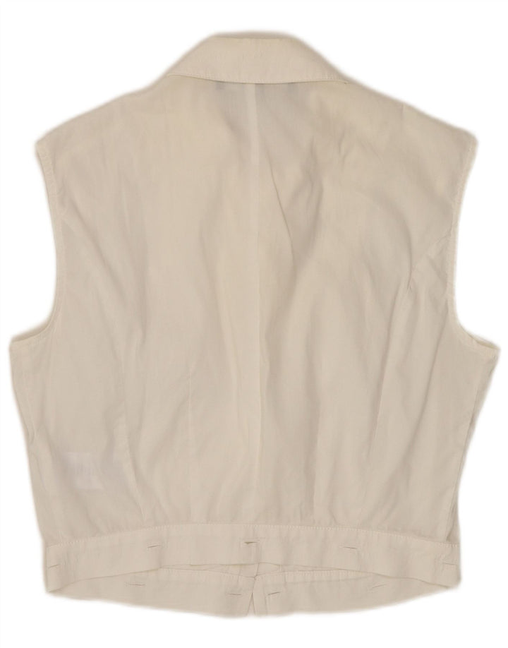 ELISABETTA FRANCHI Bluză fără mâneci pentru femei IT 42 Medium White
