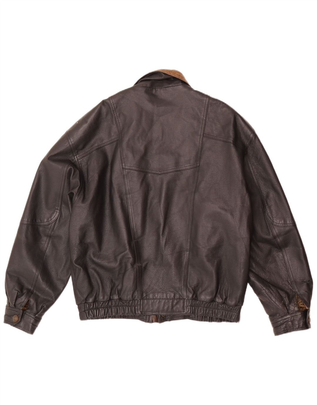 Jachetă Bomber din piele pentru bărbați C&A EU 48 Medium Black