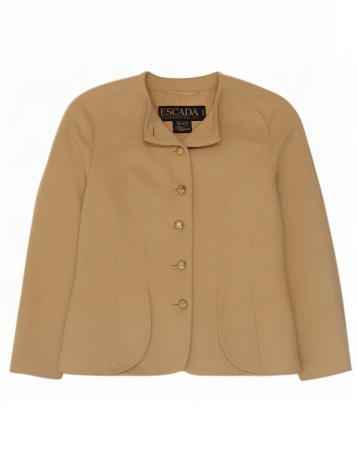 Jachetă Blazer pentru femei Escada by Margaretha Ley cu 6 nasturi EU 38 Bej mediu