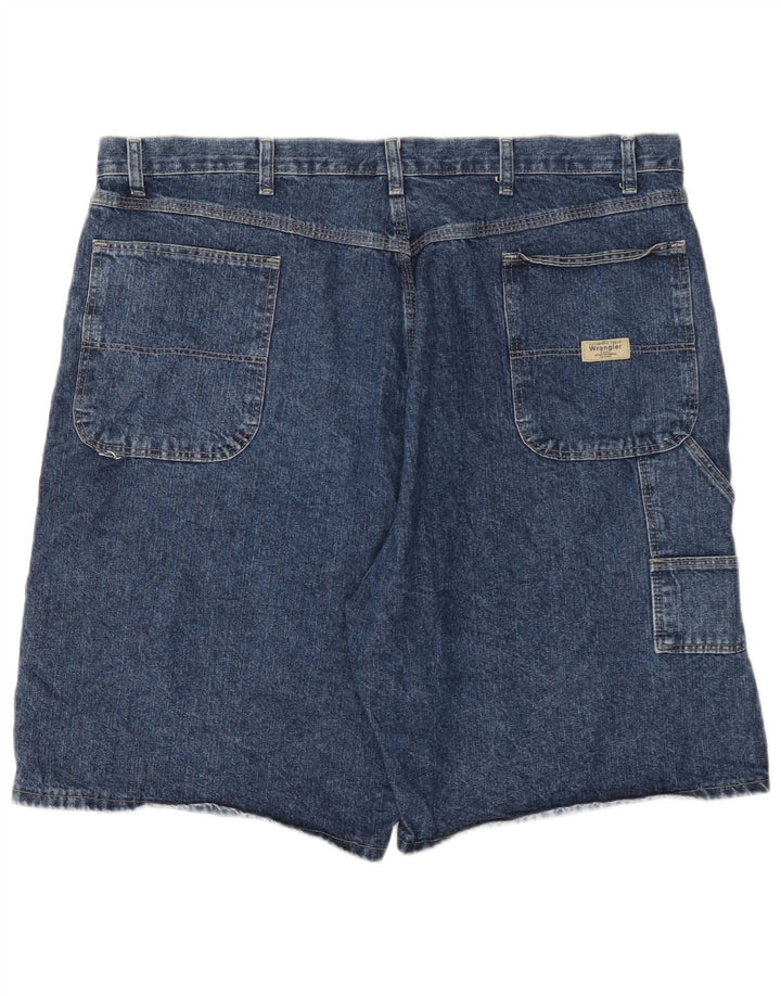 Pantaloni scurți cargo din denim Wrangler pentru bărbați W42 2XL albastru