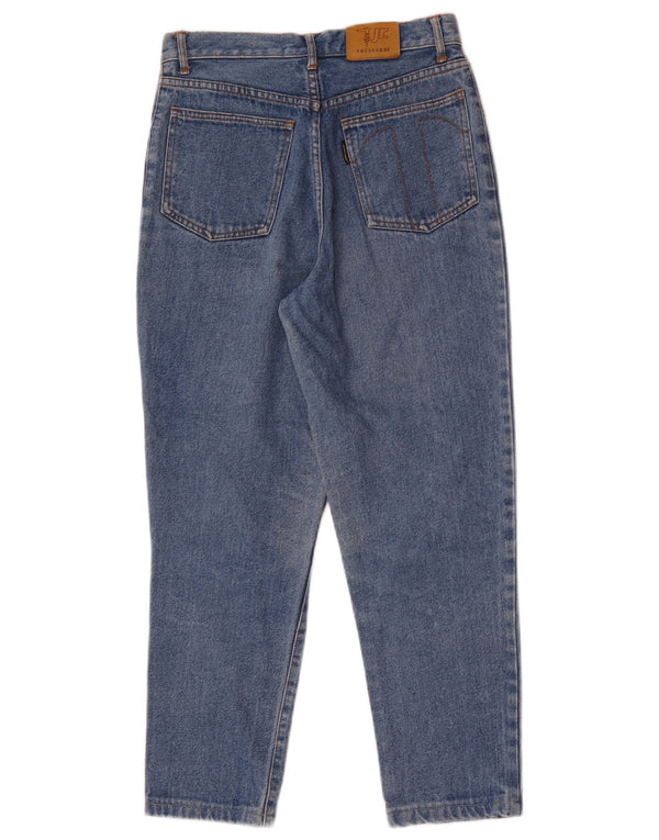 Trussardi blugi conici pentru baieti 9-10 ani W26 L25 bumbac albastru