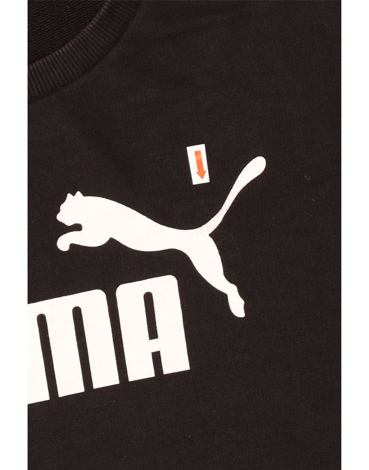 Pulover cu grafic supradimensionat PUMA pentru femei UK 10 Mic Negru