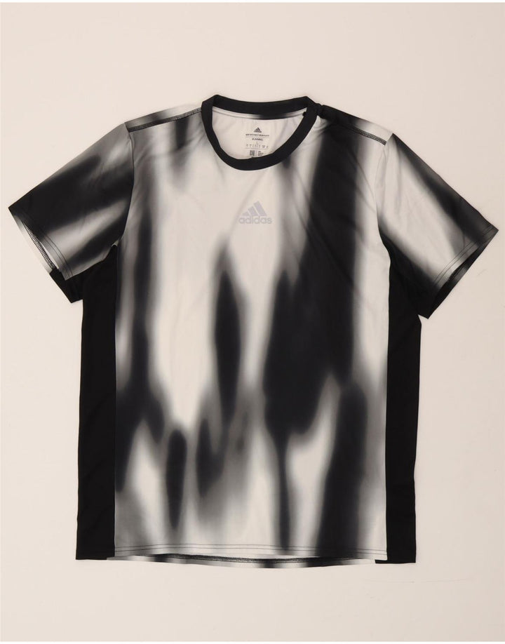 Tricou pentru bărbați Adidas Top mare negru Tie Dye Poliester