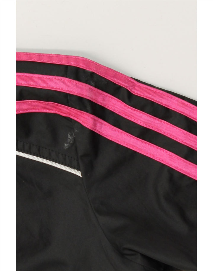 Jachetă de top pentru trening cu grafic pentru fete Adidas 9-10 ani poliester negru