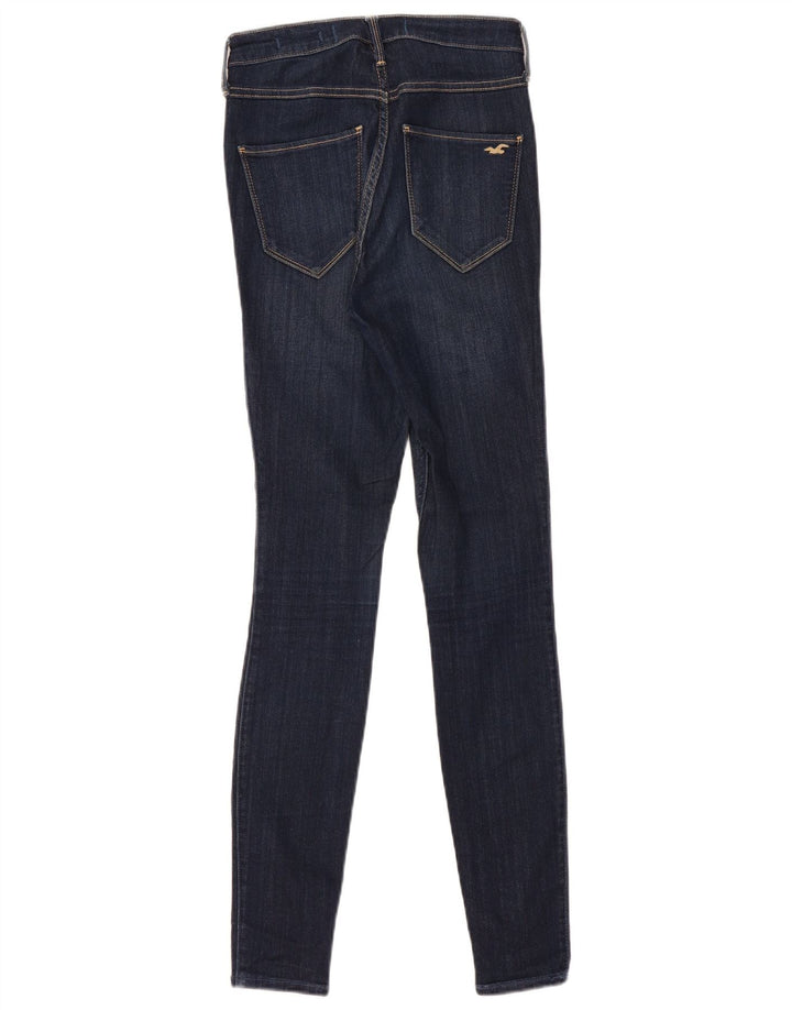 Blugi skinny pentru femei cu talie înaltă HOLLISTER US 5 Small W27 L30 bleumarin