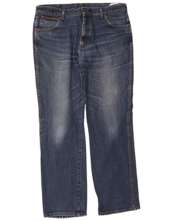 Blugi drepte pentru bărbați Wrangler Texas W38 L32 Bumbac albastru