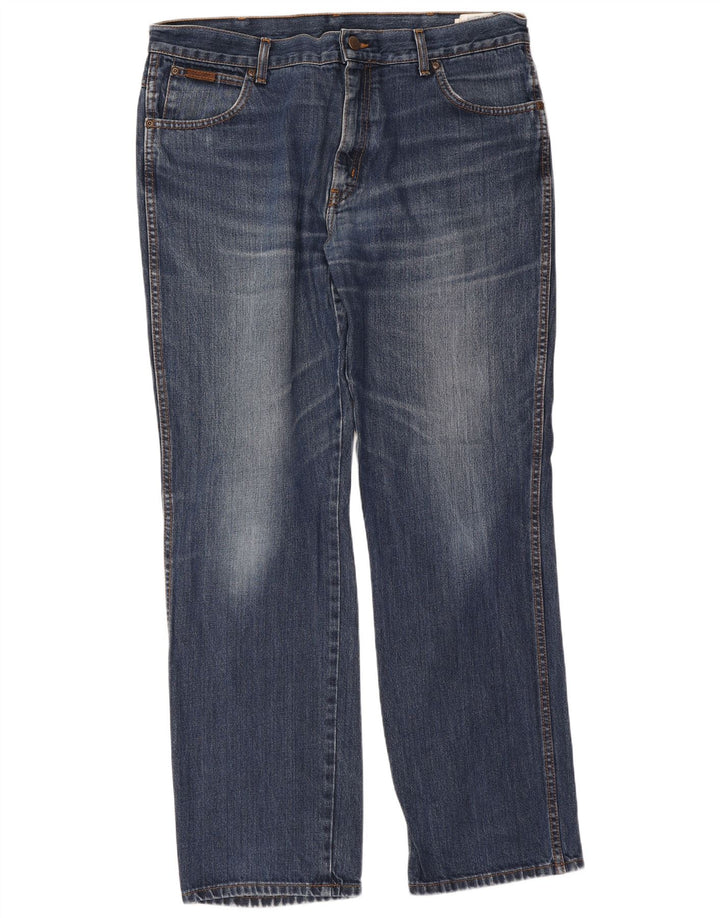 Blugi drepte pentru bărbați Wrangler Texas W38 L32 Bumbac albastru