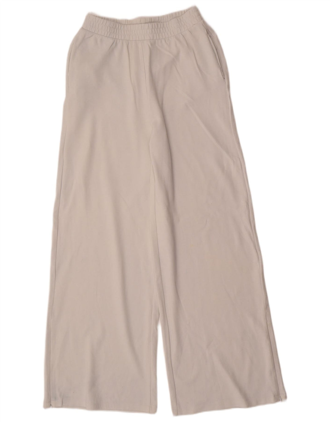 Pantaloni de trening Zara pentru femei UK 12 Bumbac alb mediu