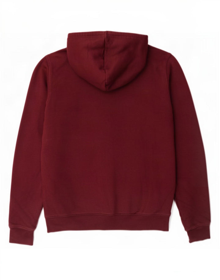 Pulover Adidas pentru bărbați, bumbac mediu burgundă