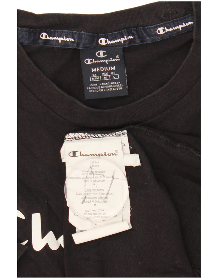 Tricou grafic pentru bărbați CHAMPION Top mediu din bumbac bleumarin