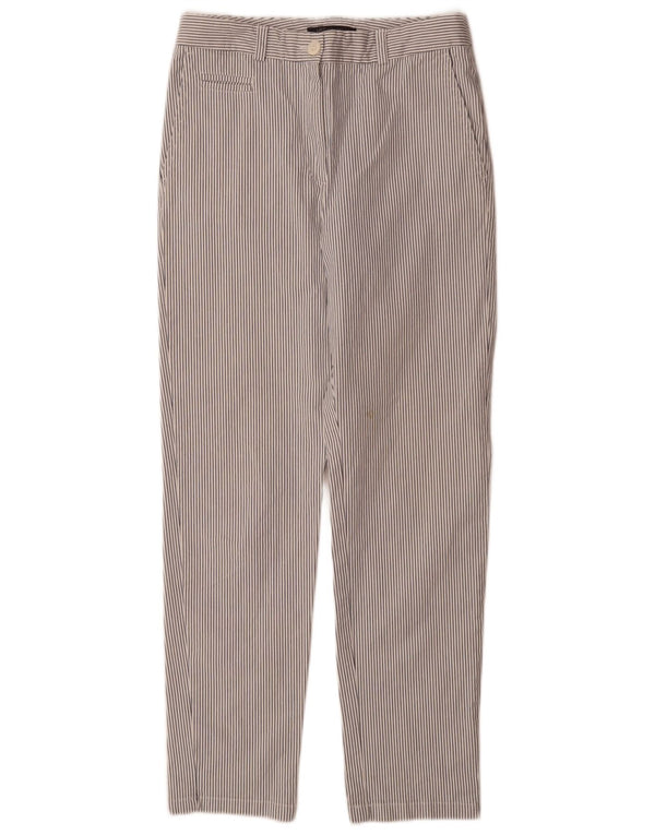 Pantaloni chino pentru femei Marks & Spencer UK 8 Small W28 L30 White Pinstripe