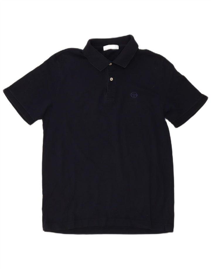 Cămașă polo Sergio Tacchini pentru bărbați IT 50 Medium Bleumarin Bumbac