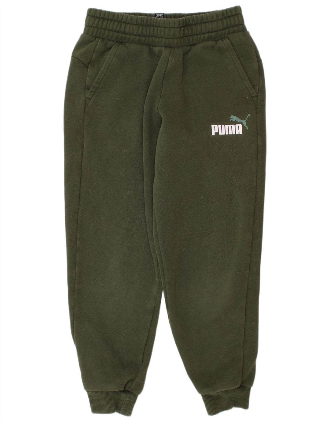 Pantaloni de trening PUMA băieți Joggeri 9-10 ani bumbac verde