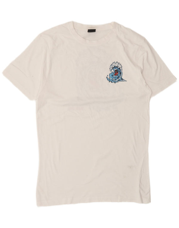 SANTA CRUZ Mens Graphic T-Shirt Top Medium White
