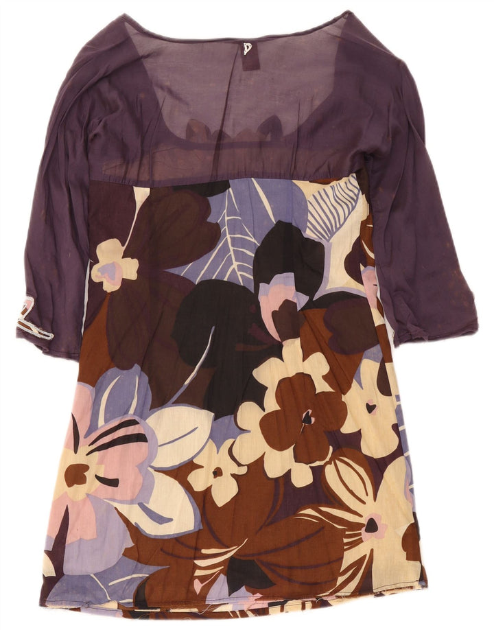 Rochie Dondup pentru femei cu mâneci 3/4 IT 44 Medium Multicolor Floral