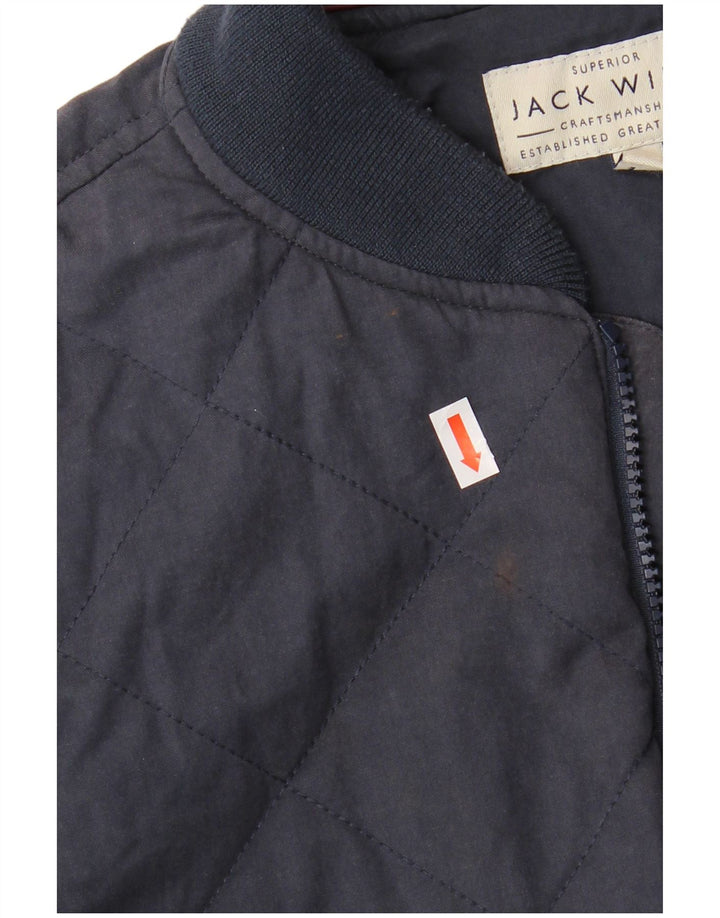 JACK WILLS Jachetă Bomber pentru bărbați UK 36 Mic Bumbac bleumarin