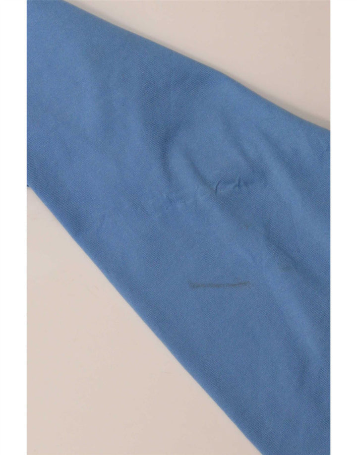 Adidas Villanova Graphic Top cu mânecă lungă, mare, albastru, poliester