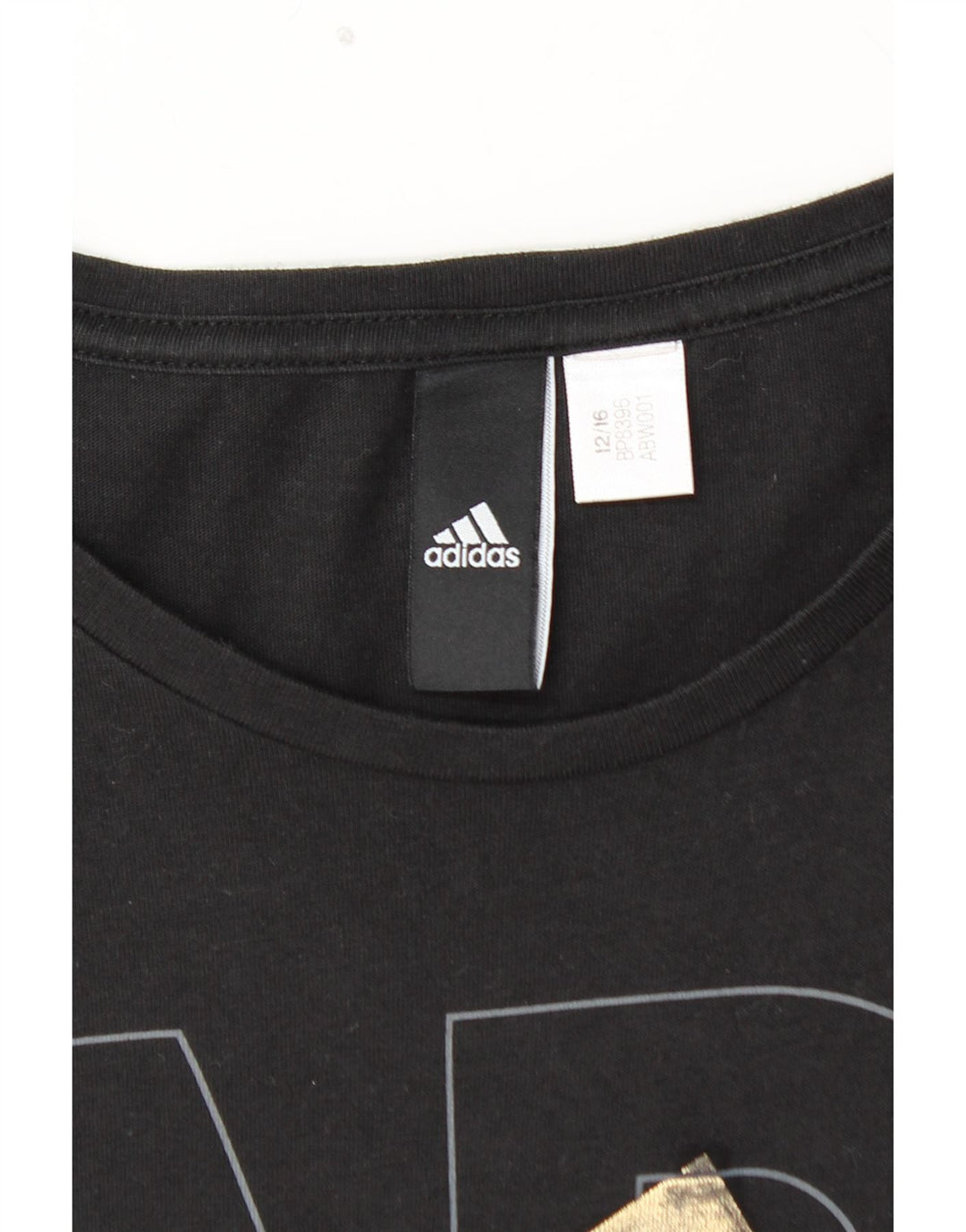 Tricou grafic ADIDAS pentru femei Top UK 12 Medium Negru