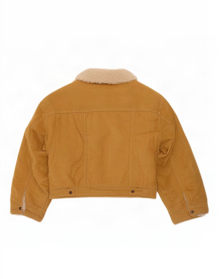 Jachetă Oversized Crop Sherpa din velur pentru femei Levi's UK 10 Small Beige