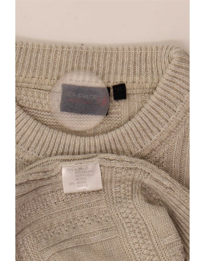 Pulover pentru bărbați Nick Taylor, cu gâtul turn, XL, gri acrilic