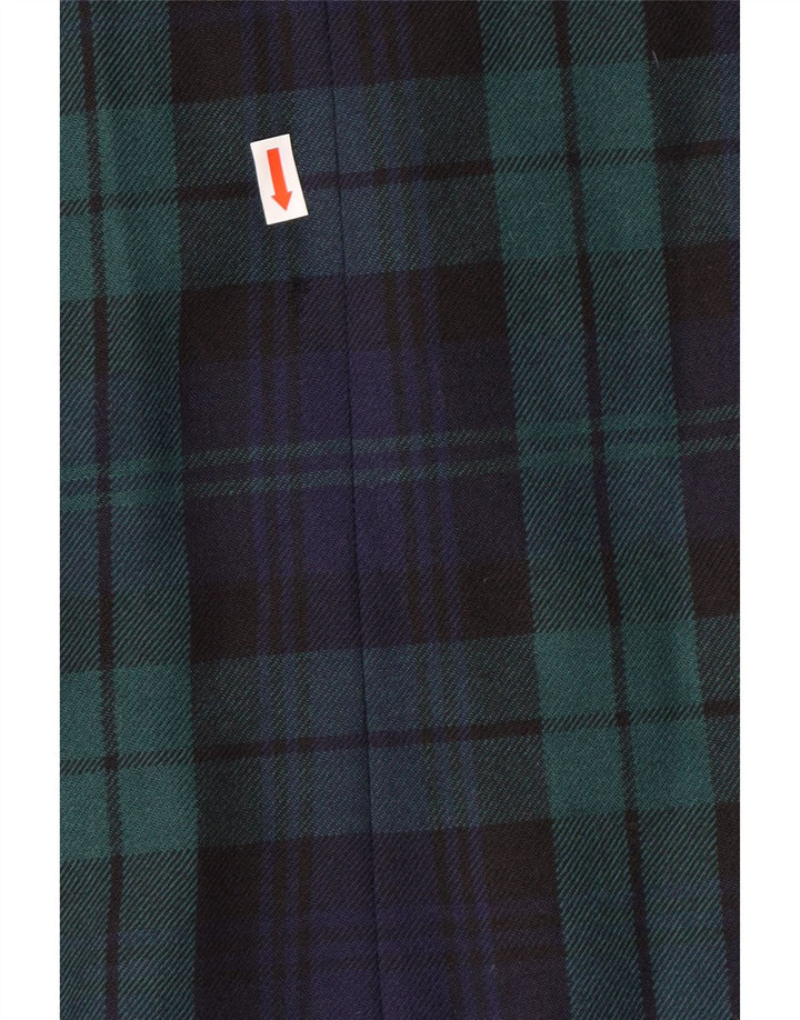 LUISA SPAGNOLI Jachetă Blazer Femei IT 46 Large Green Plaid Classic