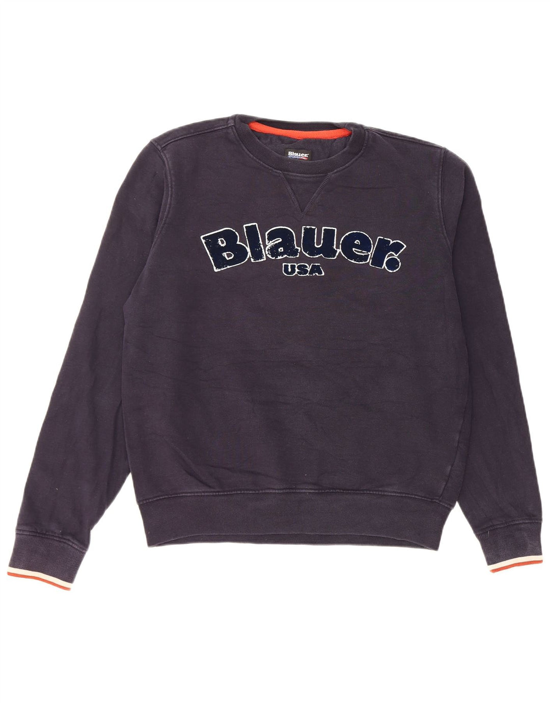 Blauer Băieți Pulover Grafic Pulover 13-14 Ani Mare Bumbac Bleumarin