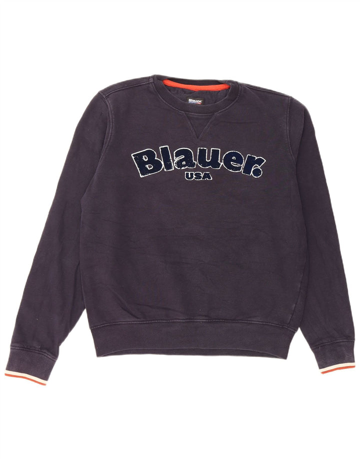 Blauer Băieți Pulover Grafic Pulover 13-14 Ani Mare Bumbac Bleumarin