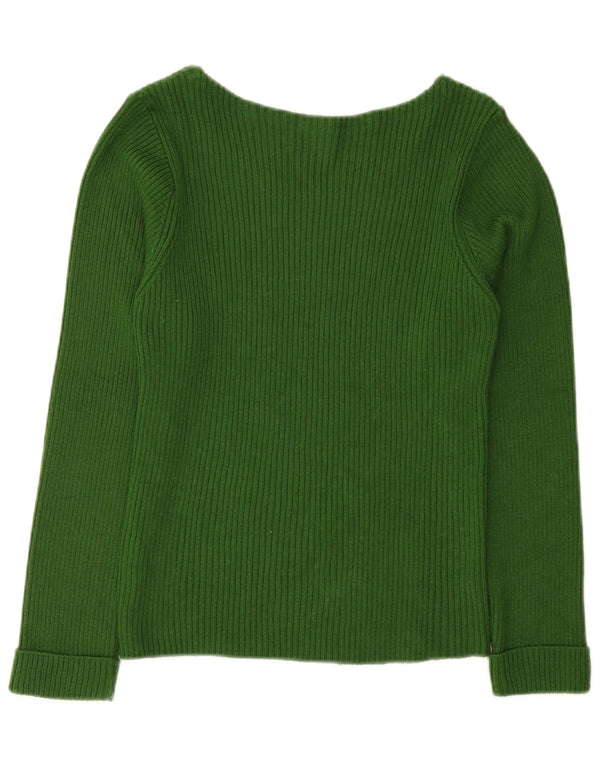 Pulover pentru femei Guess cu gâtul cu barca UK 8 Small Green
