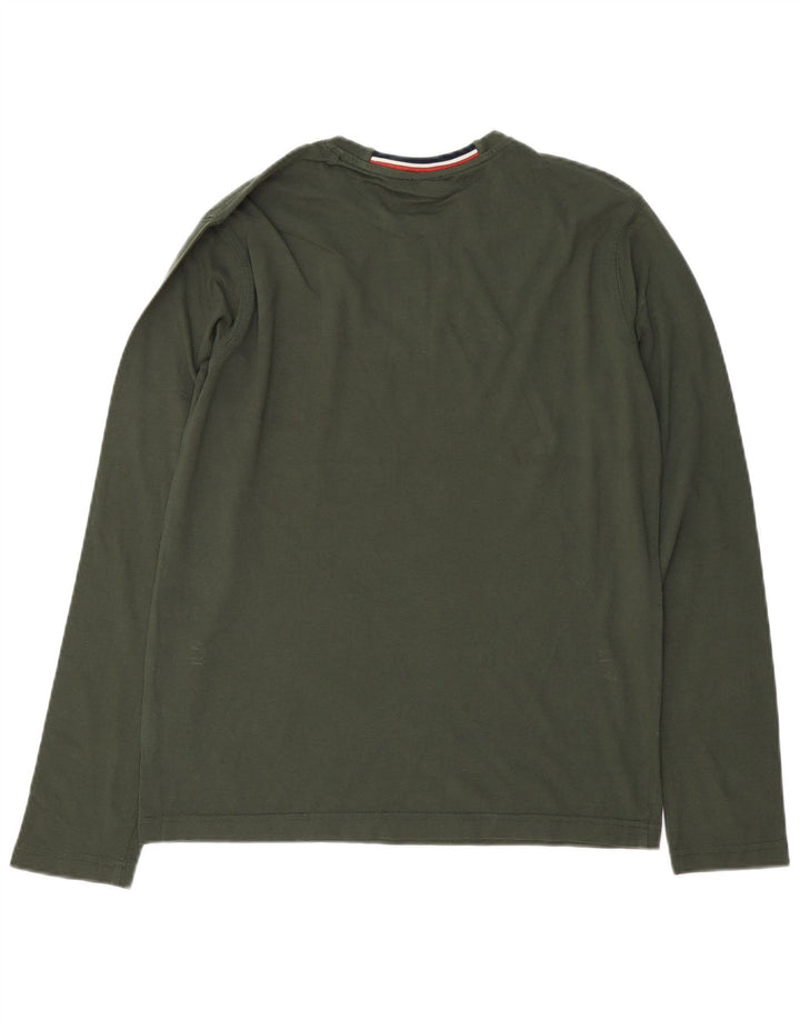 U.S. Polo Assn. Top cu mânecă lungă pentru bărbați, bumbac kaki mediu