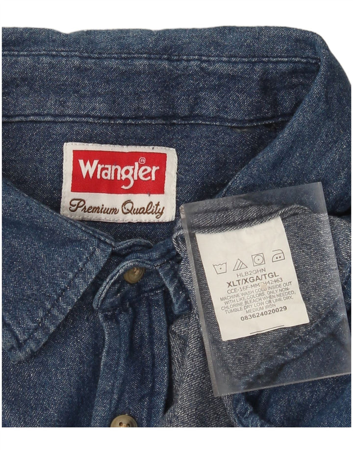 Cămașă din blugi pentru bărbați Wrangler XL Albastru