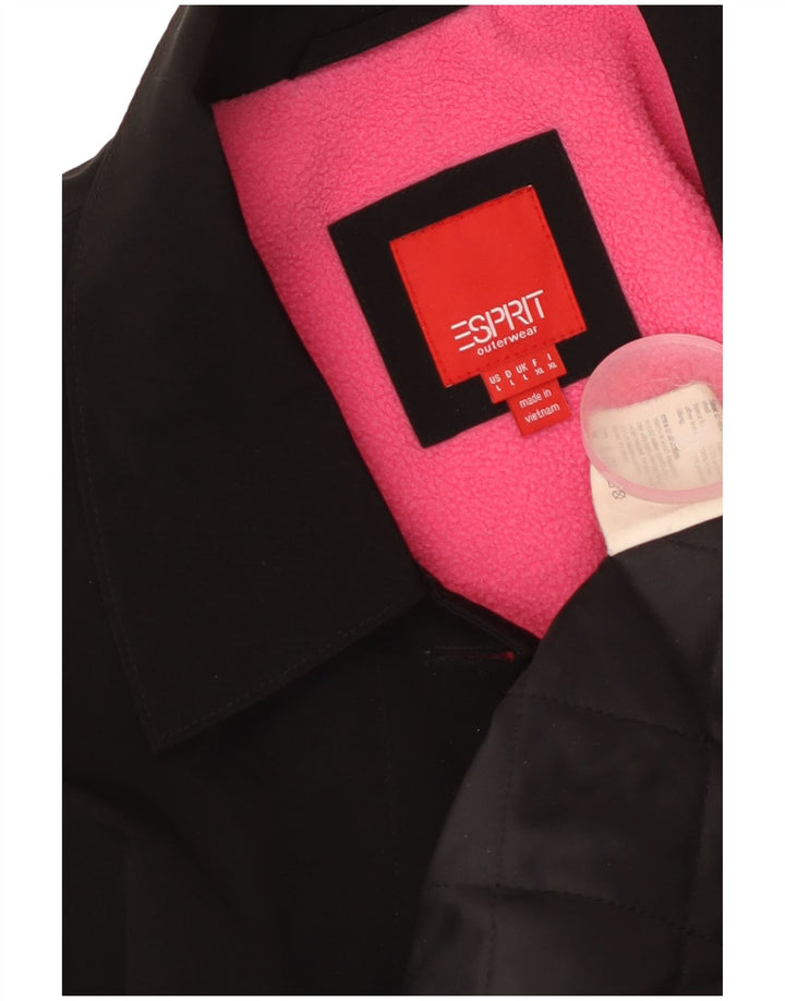 Palton supradimensionat pentru femei ESPRIT UK 16 Poliester negru mare