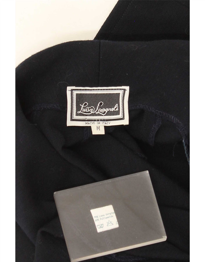 Luisa Spagnoli Jachetă Blazer Oversized Open pentru femei UK 14 Medium Bleumarin