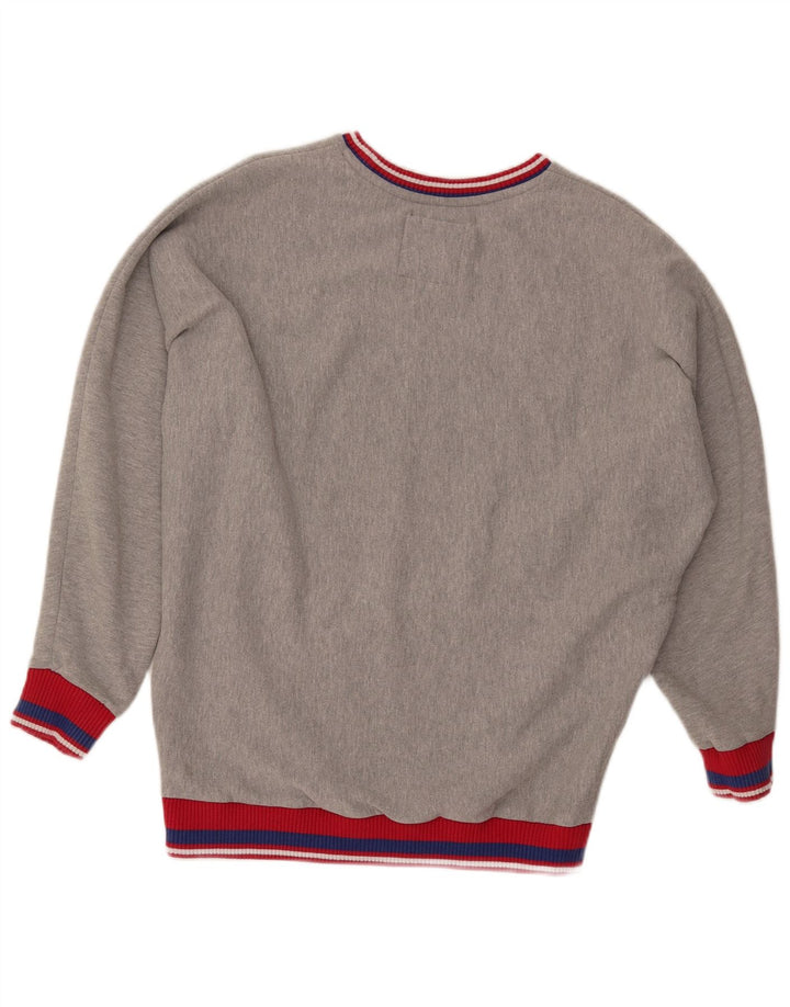 SUPERDRY Pulover cu grafic pentru femei UK 8 Small Gri Colorblock