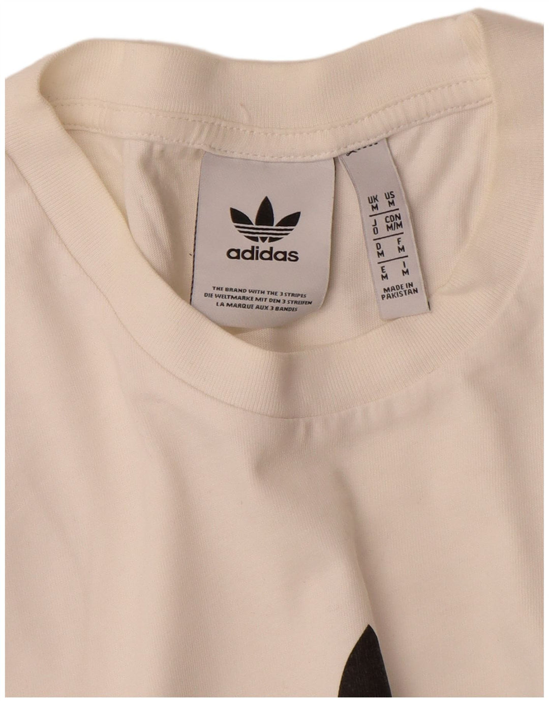 Tricou grafic pentru bărbați Adidas Top Medium White Bumbac