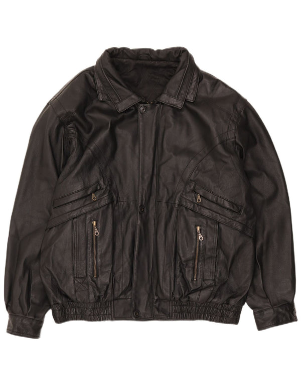 Jachetă de piele pentru bărbați Canda UK 40, mare, neagră