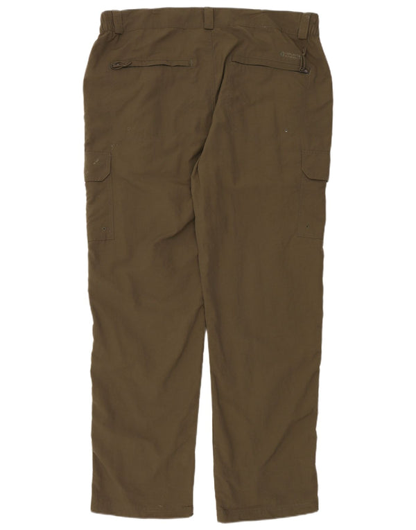 MOUNTAIN WAREHOUSE Pantaloni cargo drepti pentru bărbați W38 L32 Kaki Nylon