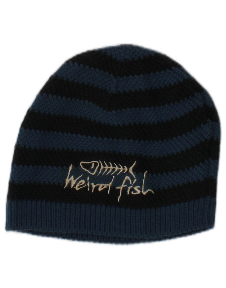 Pălărie pentru femei Weird Fish, tricot grafic, mărime unica, bleumarin, cu dungi