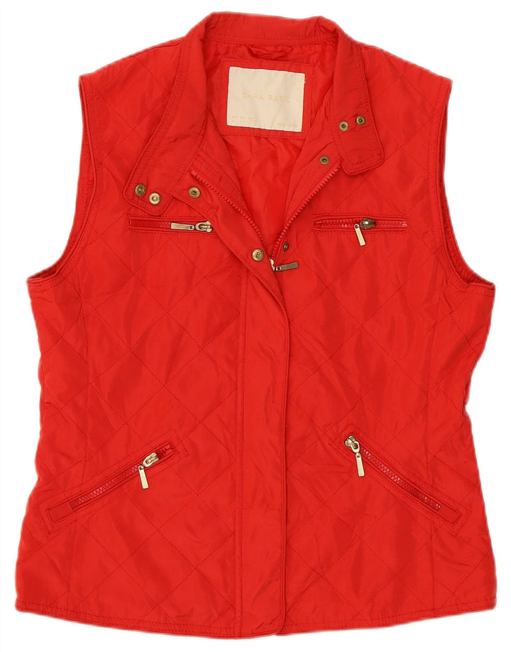 Gilet matlasat pentru femei Zara UK 14 Large Red