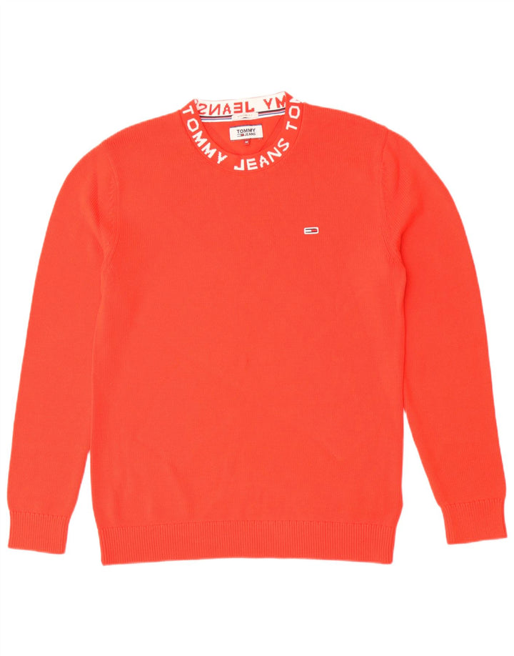 Pulover pentru bărbați Tommy Hilfiger, cu formă regulată, cu decolteu rotund, roșu mediu