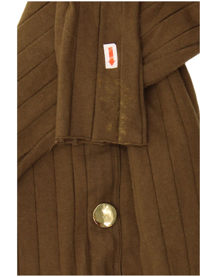 Rochie Maxi cu mânecă lungă pentru femei Zara UK 12 Medium Khaki