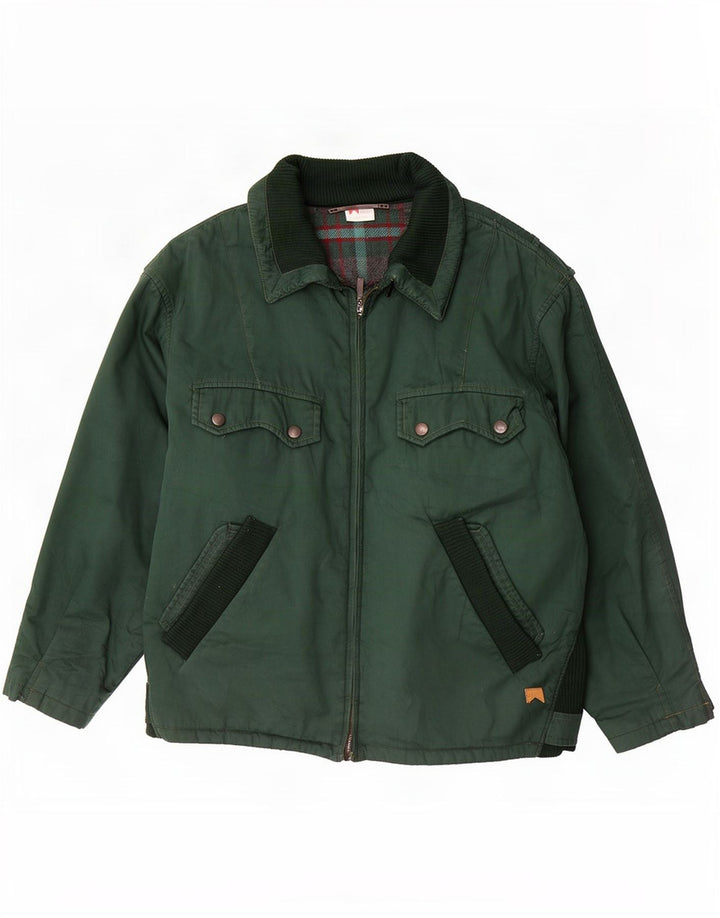 Jachetă Bomber Marlboro pentru bărbați IT 50, mare, verde, color block, bumbac