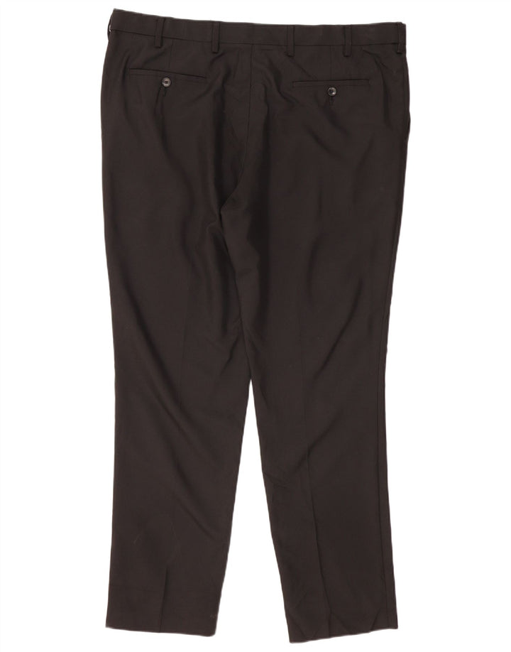Pantaloni chino pentru bărbați Marks & Spencer Slim Fit L40 L31 Poliester negru