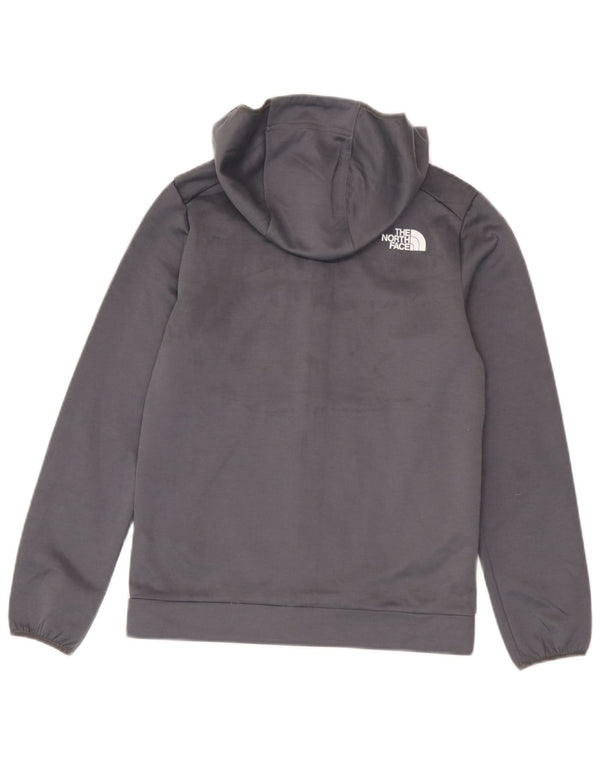 Pulover cu capota cu fermoar The North Face pentru baieti 14-15 ani XL poliester gri