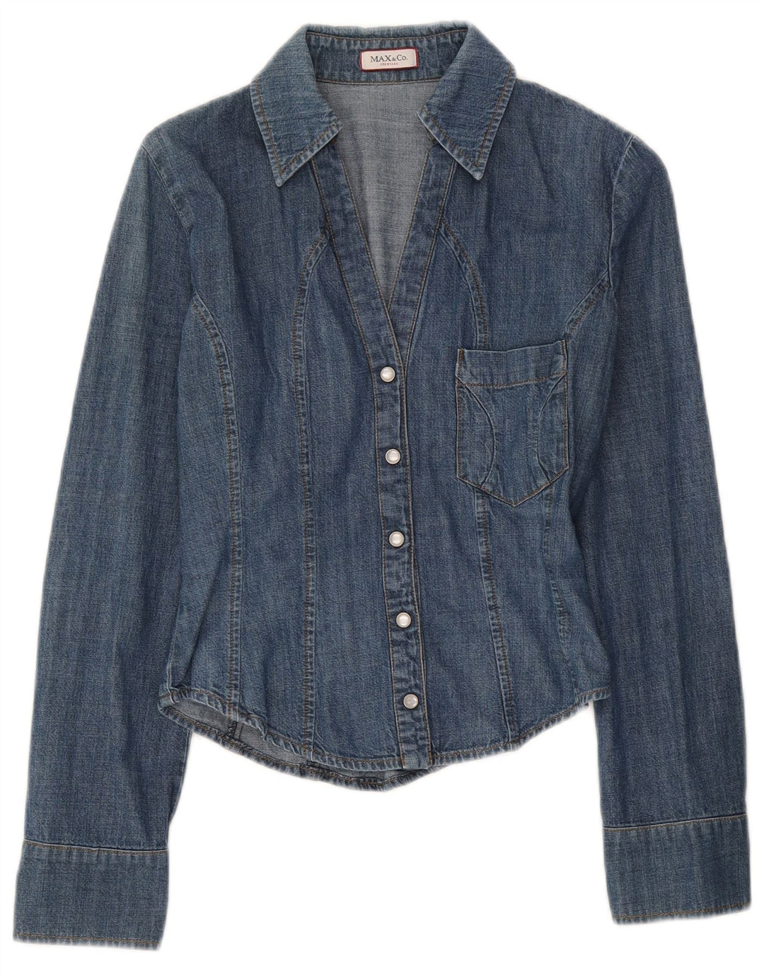 Cămașă de blugi pentru femei Max & Co. UK 8 Small Blue Bumbac