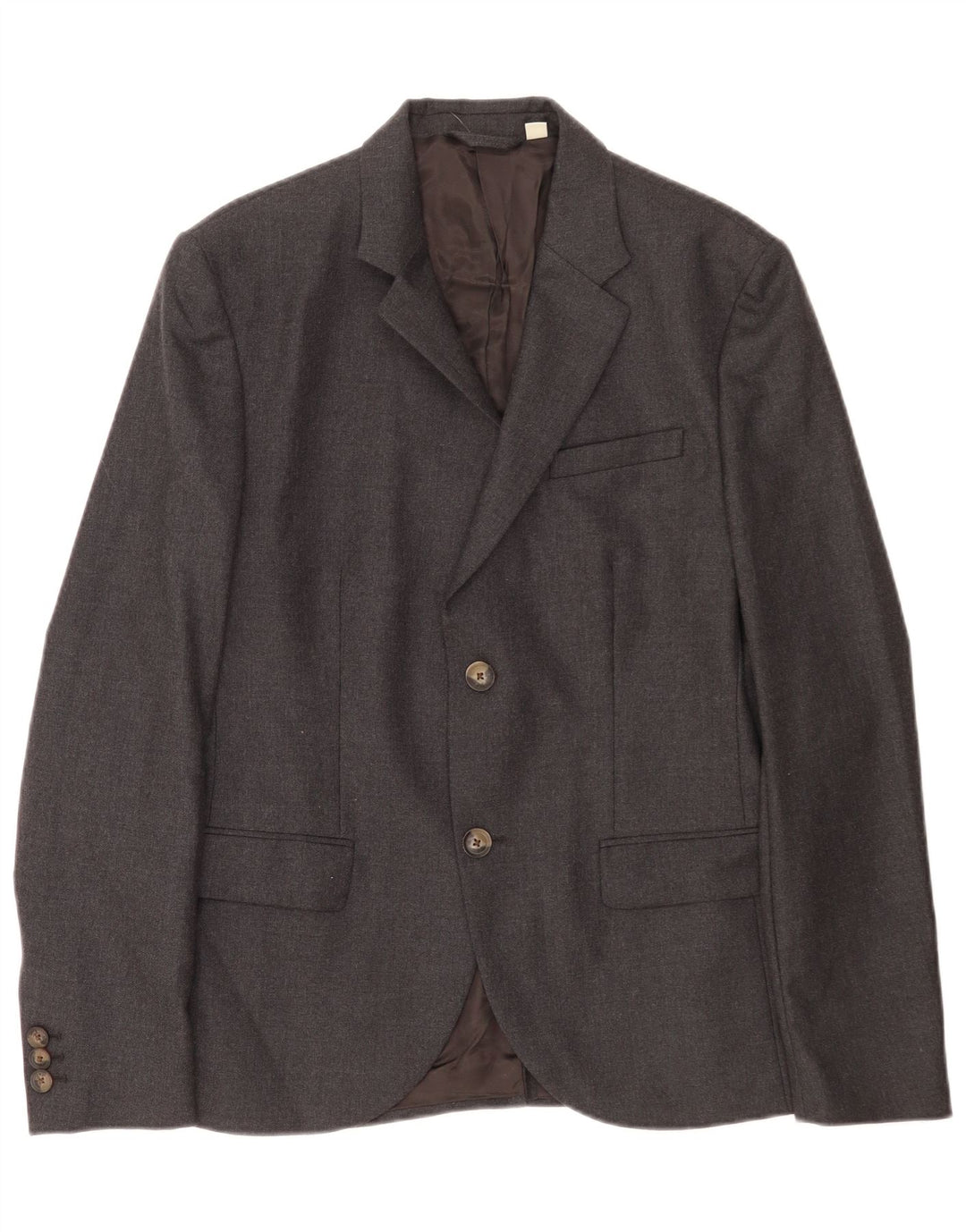 Jack Wills Mens 2 Button Blazer Jacket UK 40 Large Grey Wool