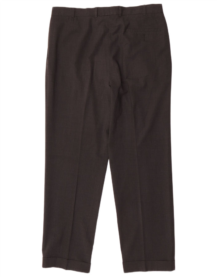 Pantaloni de costum pentru bărbați Marks & Spencer L36 L31 poliester gri