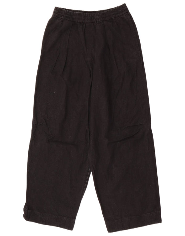 Pantaloni Cos pentru bărbați cu talie înaltă cu picioare largi XS W28 L27 in negru